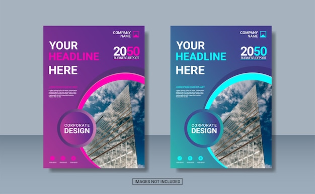 Vector creative corporate book cover design