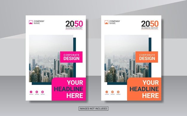 Vector creative corporate book cover design