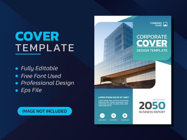 Vector creative corporate book cover design