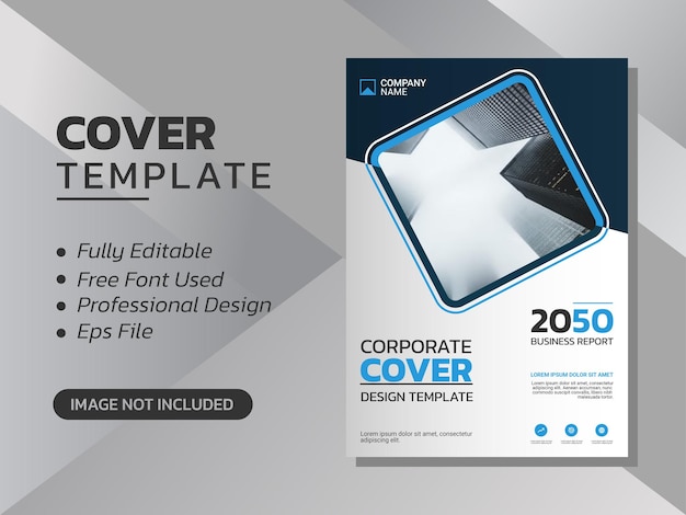 Vector creative corporate book cover design