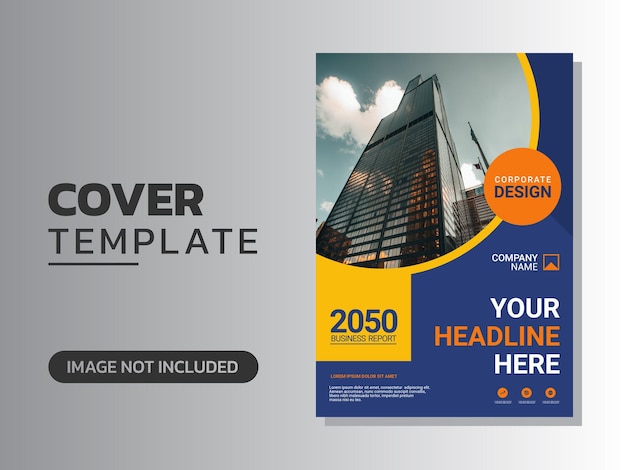 Vector creative corporate book cover design