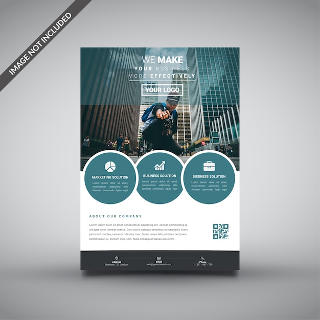 Vector creative corporate brochure template