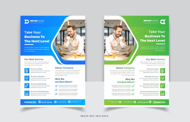 Creative corporate business agency flyer templat