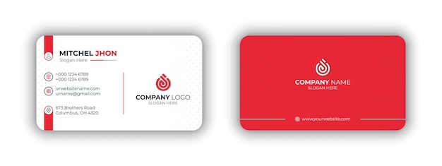 Creative corporate business card design for your project