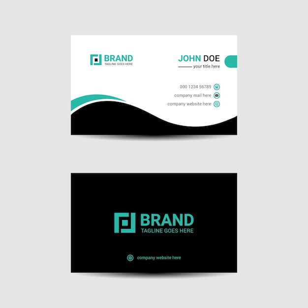 Creative corporate business card template design for business