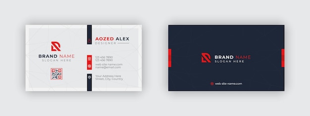 Creative and corporate business card template for your project