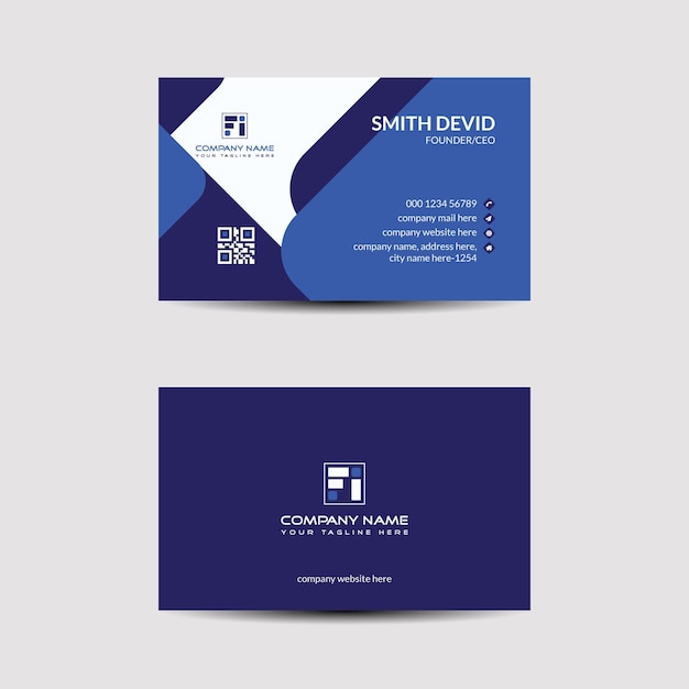 Creative corporate business card templates vector