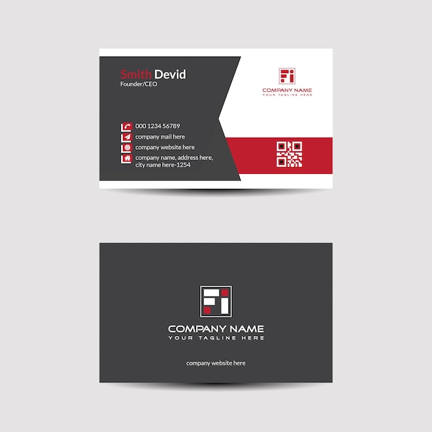 Creative corporate business card templates vector