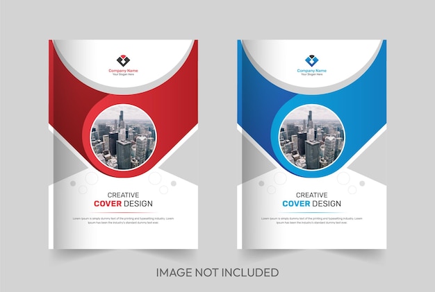Креативный шаблон дизайна обложки корпоративного бизнеса в формате a4 для брошюры, годовой отчет, плакат, флаер