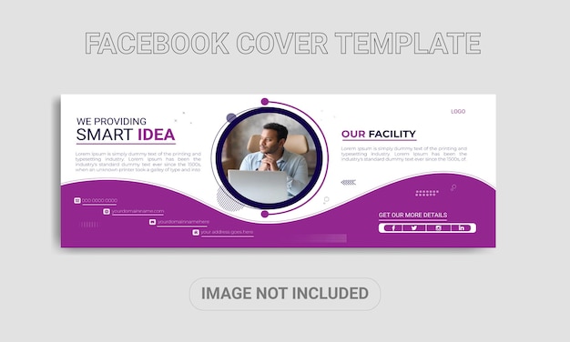 Creative corporate business  facebook cover banner template