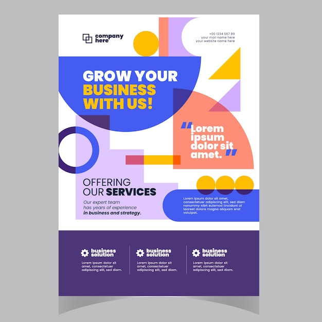 creative corporate amp business flyer brochure template design abstract business flyer vector