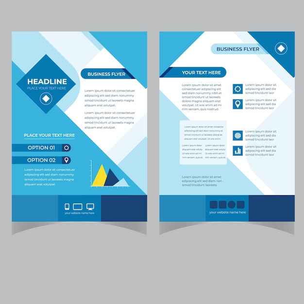 creative corporate amp business flyer brochure template design abstract business flyer vector