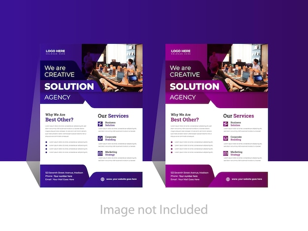 Creative Corporate amp Business Flyer Brochure Template Design abstract business flyer vector