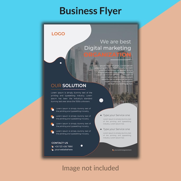 Vector creative corporate business flyer design template