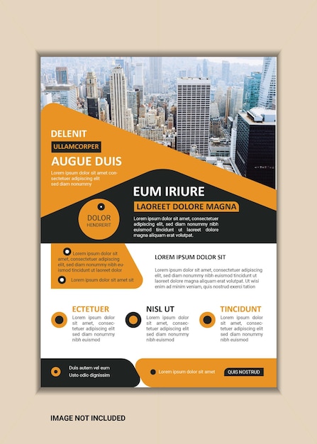 Creative Corporate Business Flyer Template A4 Size with Bleed Vector design