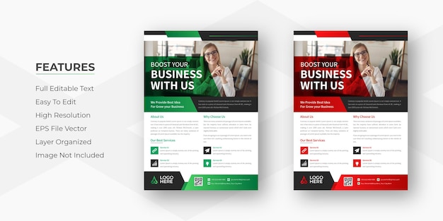 Creative corporate business flyer template design and Modern digital marketing agency flyer