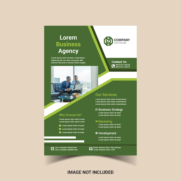 Creative Corporate Business Flyer Template Simple and Clean A4 Size with Bleed Vector design