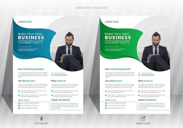 Vector creative corporate business flyer template