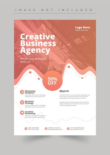 Creative corporate business flyer template