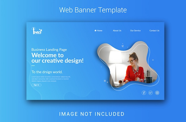 Creative corporate business landing page template