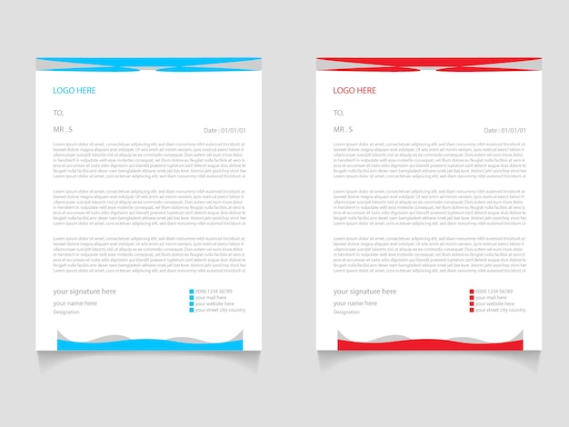 Creative Corporate Business Letterhead Design Template