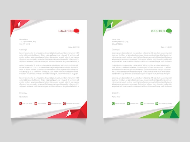 Creative Corporate Business Letterhead Design Template