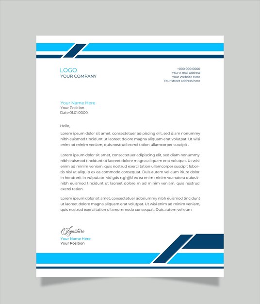 Creative Corporate and Business Letterhead Design