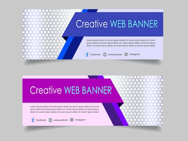 Vector creative corporate business marketing social media banner post template promotional banner