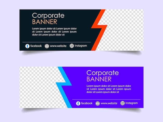 Creative corporate business marketing social media banner post template Promotional banner