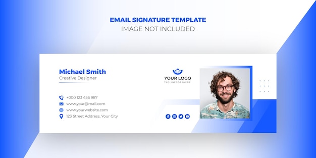 Creative corporate email signature template design