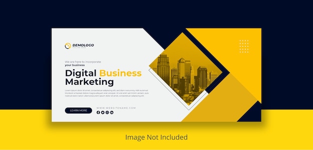 Vector creative corporate facebook cover design template