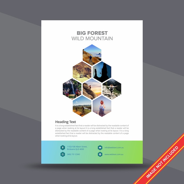 Creative corporate flyer design template