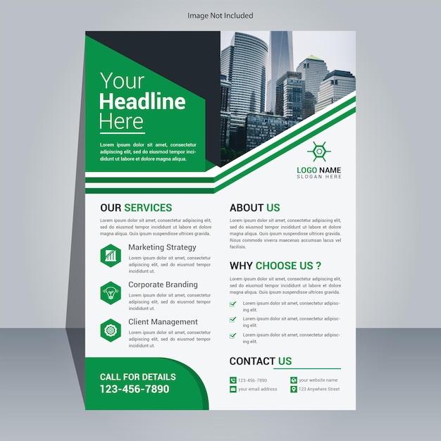 Creative and corporate flyer design template