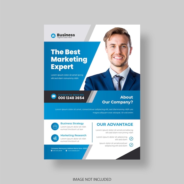 Creative corporate flyer design template