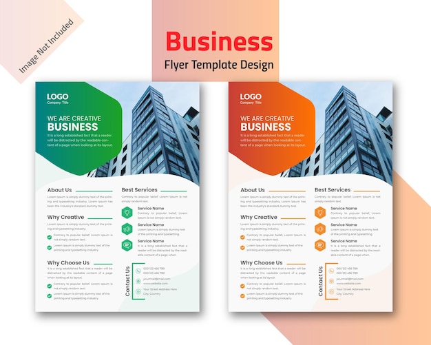 Vector creative corporate flyer template design