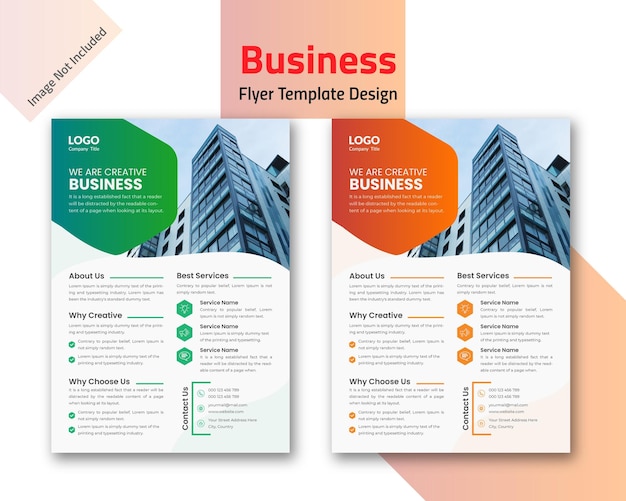 Creative Corporate Flyer Template Design