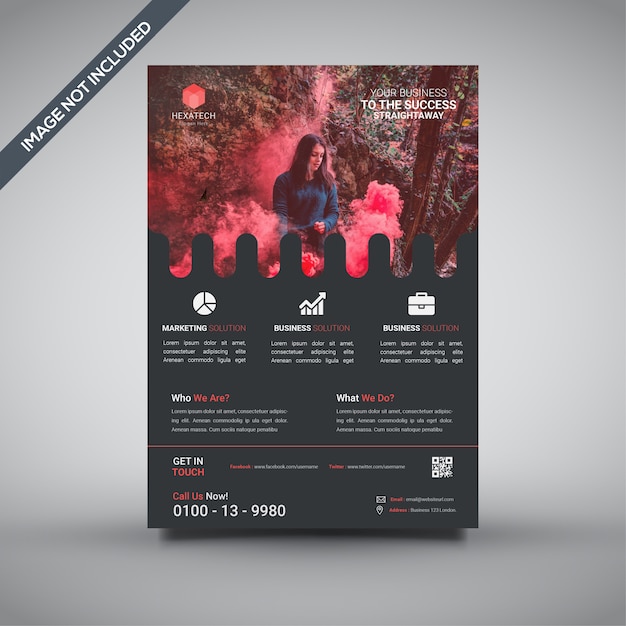 Vector creative corporate flyer template