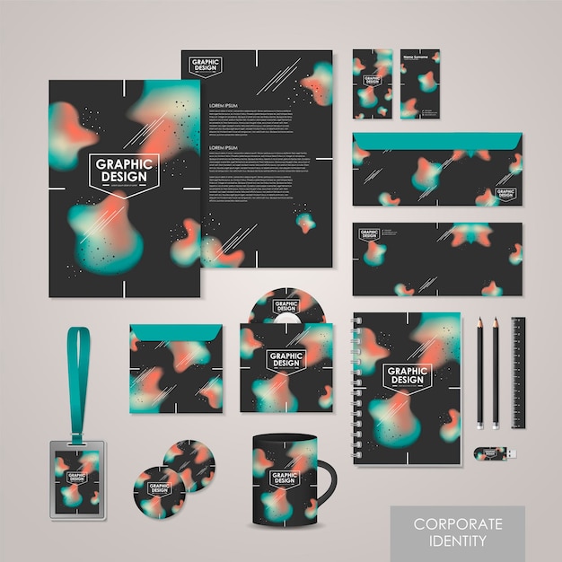 Creative corporate identity set template