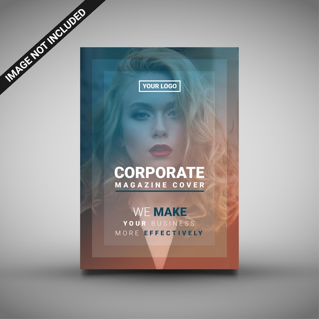 Vector creative corporate magazine cover flyer template