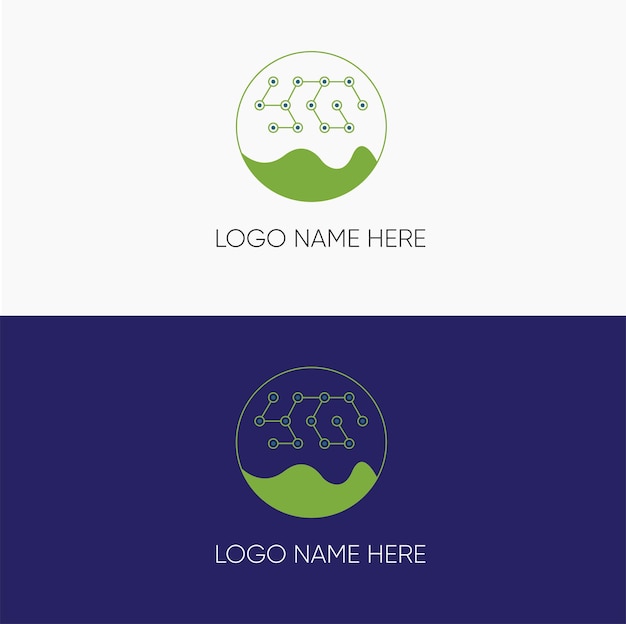 Creative corporate unique vector logo design Premium Vector