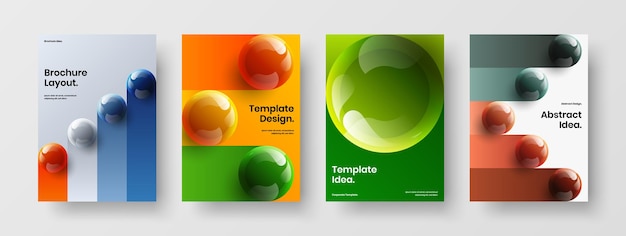 Copertina creativa a4 design vector concept bundle