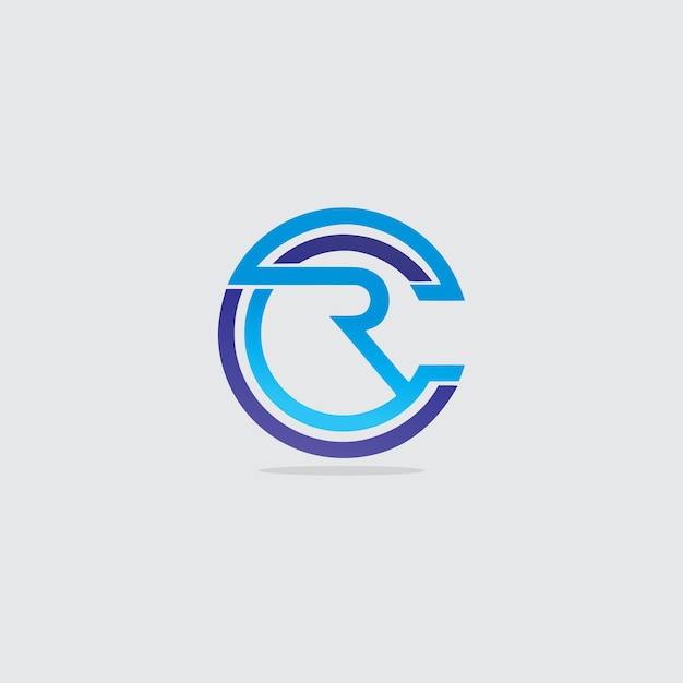 Vector creative cr monogram logo