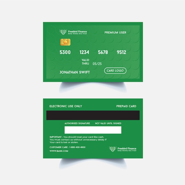 クリエイティブなクレジット カードまたはデビット カードのデザイン