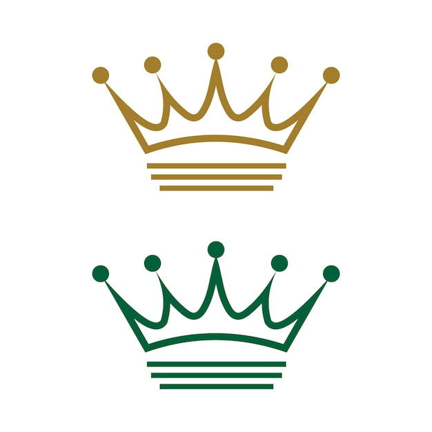 creative crown concept logo design template