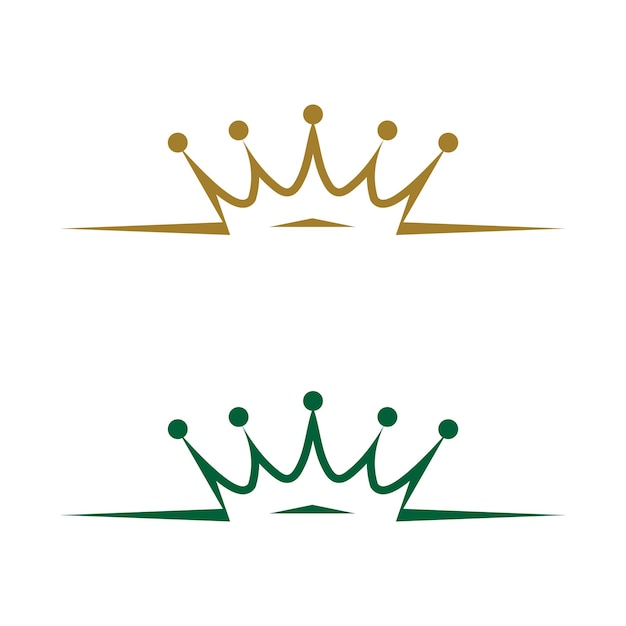 creative crown concept logo design template