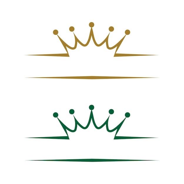 creative crown concept logo design template