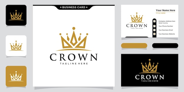 Creative Crown Concept Logo ontwerpsjabloon