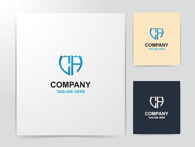 Design creativo del logo monogramma ct