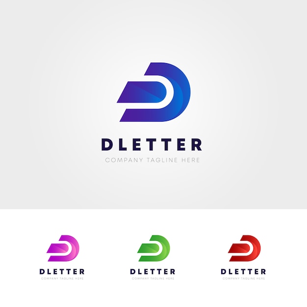 Creative d letter logo