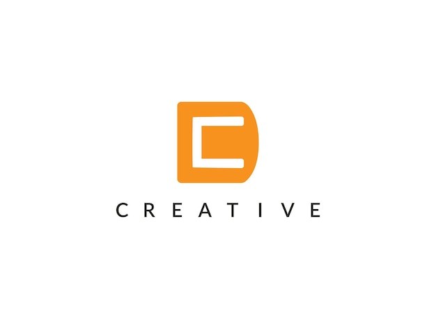 Vettore logo della dc creative latter